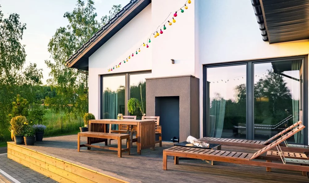 große Terrasse gstalten
