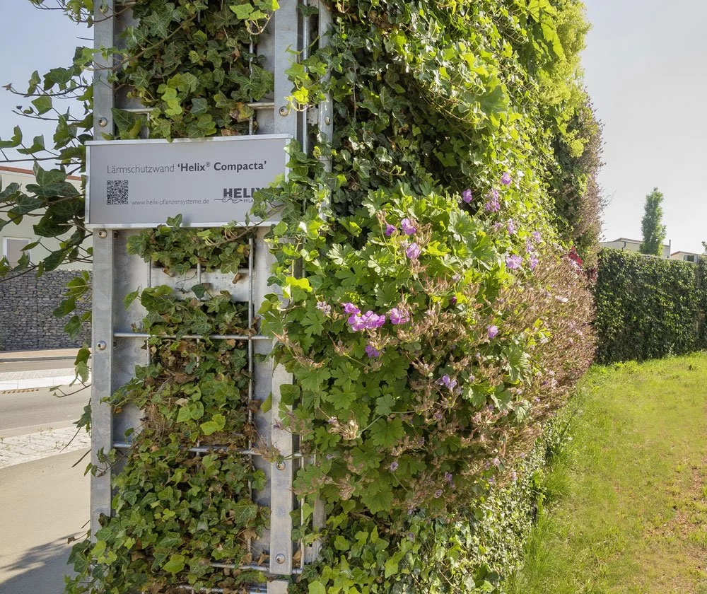 begrünte Lärmschutzwand Lärmschutzwand