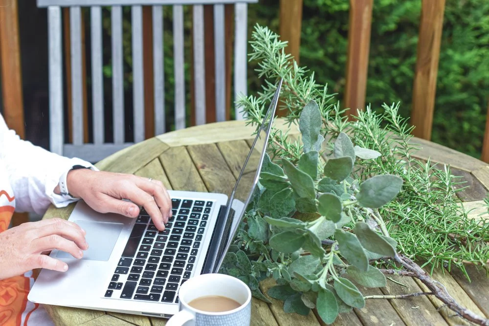 Homeoffice im Garten