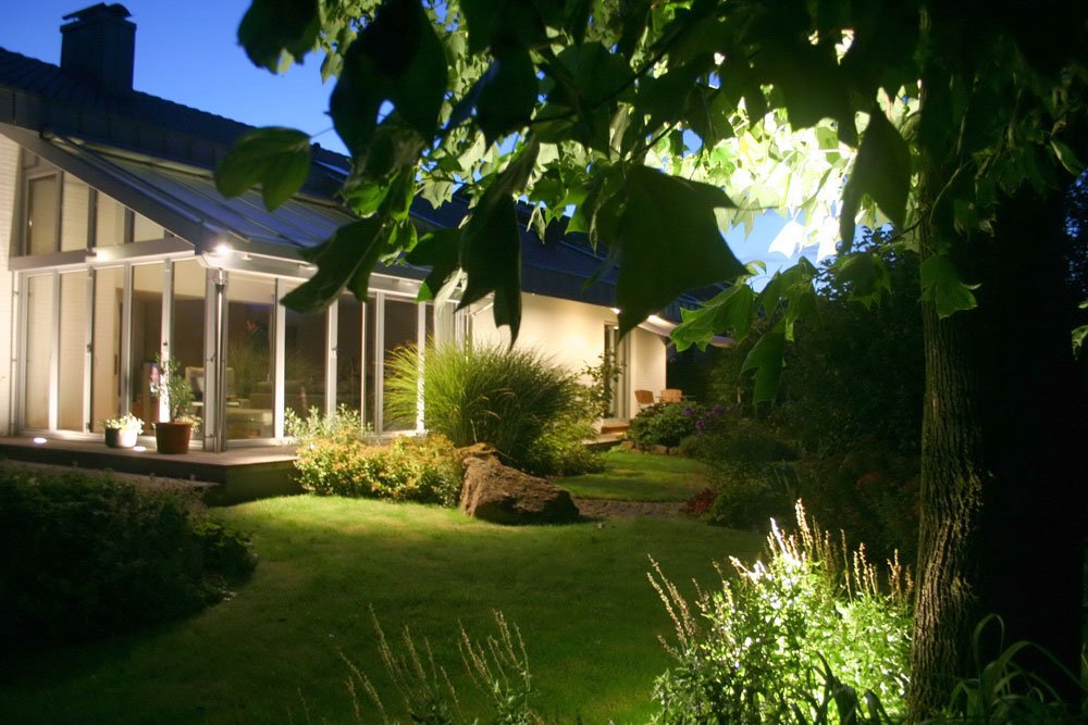 beleuchteter Garten Abendgarten Beleuchtung