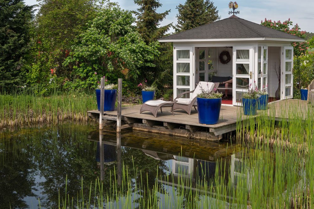 Poolhaus am Schwimmteich