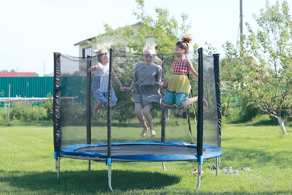 Trampolin Garten