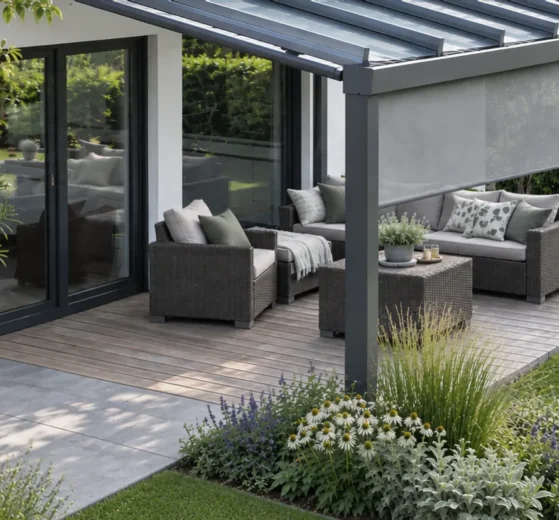 Endlich ein schattiges Plätzchen: Sonnenschutz für die Terrassenüberdachung